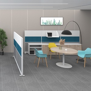 Modern Modular Office High Partition Wall Staff <b>Workstation</b> <b>Desk</b> for Home Office and Workshop - Product Image 2