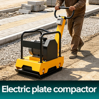 Compacteur à plaque vibrante électrique fiable de 4 kW pour entrepôts, routes et sols, personnalisable ODM