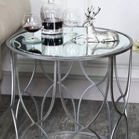 Table basse moderne encadrée en métal, meuble de salon, avec miroir, pour la maison, hôtel