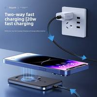Nouvelle batterie semi-solide anti-explosion et sans flamme, chargeur sans fil magnétique, 5000 mAh, charge rapide 22,5 W