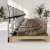 Herstellerdirekt: Ahornholz Pilates Half Cadillac Bett mit anpassbarem Logo, professioneller Yoga-Reformer mit Turm, CE-zertifiziert