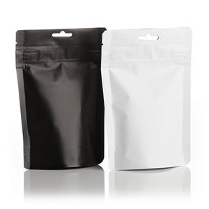 Pabrik ODM grosir aluminium yang dapat ditutup kembali 3.5G plastik tahan bau berdiri Ziplock Mylar kantong makanan Die Cut kemasan tas - Product Image 6