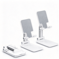 Support de téléphone pliable en alliage à hauteur réglable Support mobile flexible antidérapant à 360 degrés pour tablette de bureau Compatible avec iPad
