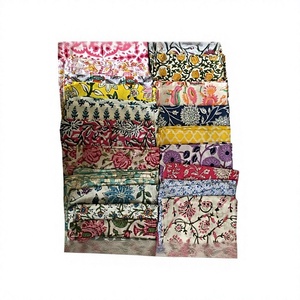 Juego de servilletas de tela de algodón impresas a mano reutilizables por lote al por mayor para el hogar, cocina, comedor, mesa de vacaciones - Product Image 4