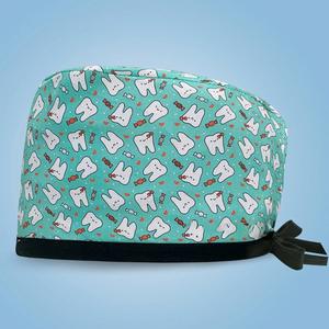 Cappelli da Infermiera per Donne, Berretti da Lavoro con Bottone e Fascia Antisudore, Cappelli Elasticizzati Regolabili per Dentisti - Product Image 3