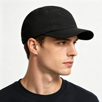 Cappellino da Baseball Unisex a Rapida Asciugatura con Perforazioni Laser, Traspirante, Visiera Corta, Protezione UV, per Corsa, Pesca, Campeggio