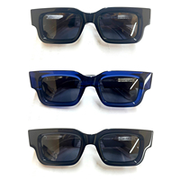 Lunettes de Soleil Polarisées Rétro 2026 Sur Mesure pour Femme, Lunettes Carrées de Luxe pour Homme, Lunettes de Créateur en Acétate avec Logo Personnalisé