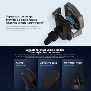 <span class=keywords><strong>Cargador</strong></span> Inalámbrico para Auto <span class=keywords><strong>Xiaomi</strong></span> de 50W Máx., Soporte para Teléfono con Carga Rápida QC4.0 y Sujeción Automática con Disipación Térmica - Product Image 5