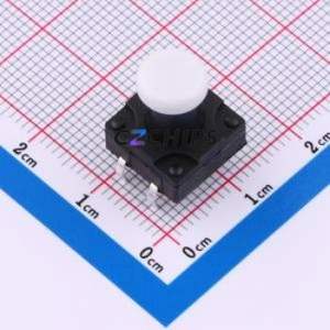 TSW12111-145B541CA-001E Tactile Switch Through hole-4P,11.7x11.5mm Switch Single Pole Single Throw Round Button 2.8N 11.7mm - Product Image 1