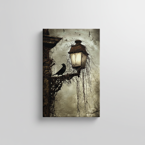 Printed Canvas Artwork: Gothic Landscape Print in Elegant Design,<b>WRAPPED</b> CANVAS - Product Image 2