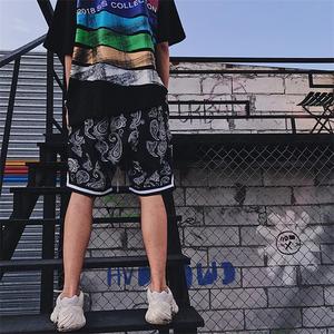 All'ingrosso 70 anni a vita alta <span class=keywords><strong>Bandana</strong></span> africano <span class=keywords><strong>pantaloncini</strong></span> da spiaggia Casual da uomo nero Paisley stampa <span class=keywords><strong>pantaloncini</strong></span> da tavola per gli uomini - Product Image 4