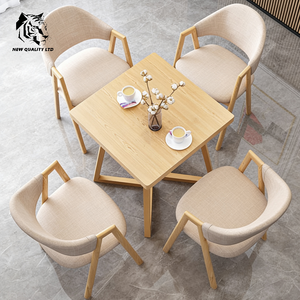 Venta directa de fábrica, buen precio, personalizable, en stock, listo para enviar, muebles de comedor de diseño moderno, mesa de comedor cuadrada de madera. - Product Image 3