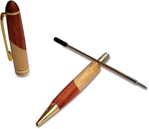 Precio al por mayor <span class=keywords><strong>Bicolor</strong></span> de madera de lujo bonitos recambios de tinta de gel de escritura bolígrafo de madera juego de regalo - Product Image 2
