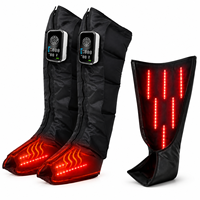 Système de récupération par compression d'air Eveekon, bottes de massage pour les jambes, 5 chambres d'air, bottes de compression pour la récupération des jambes, pour la circulation