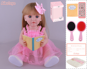 Poupée Reborn FiveStar de 56 cm en Vinyle et Caoutchouc, Jouet de Mode Réaliste pour Enfants, Idéale pour Lire des Histoires - Product Image 5