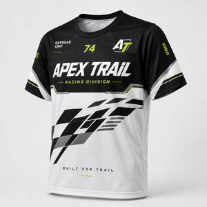 Custom Dry Fit Motocross Jersey Men Short Sleeve Mesh Dirt <b>Bike</b> Racing <b>Shirt</b> Sublimation for Road Team Sporty - Product Image 4