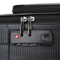 Valise à roulettes tendance de 18 pouces en cuir PU souple, valise de voyage essentielle avec roulettes, sac à roulettes pour un voyage pratique
