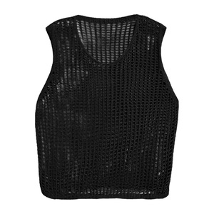 Bettergirl 2026 Nouveau <span class=keywords><strong>Gilet</strong></span> Tricoté Américain Style Spicy Girl à Découpes et Transparence, Coupe Ample <span class=keywords><strong>Sans</strong></span> Manches 2026 - Product Image 6