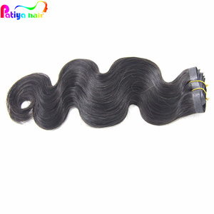 Prodotti Dropshipping 2025 capelli cambogiani vergini allineati con cuticole senza soluzione di continuità Clip per il corpo ondulato In estensione capelli umani - Product Image 5