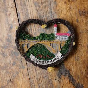 Pegatina de resina para refrigerador del puente Adolf de Luxemburgo, pegatina creativa tridimensional 3D para refrigerador, recuerdo de viaje - Product Image 2