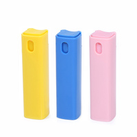 Flacon pulvérisateur de parfum en plastique coloré de 10 ml avec tube en verre intérieur, atomiseur rechargeable
