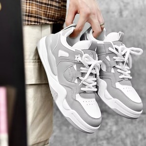 High <b>Top</b> Chunky Design Custom Brand Casual Lace-up Sneakers With Low <b>Top</b> Design Men's Walking Skateboarding Shoes - Product Image 5