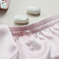 Ropa de Dormir de Seda para Bebé, Conjunto de Pijama de Seda de Morera 100%, 2 Piezas, Trajes para Niños Pequeños