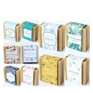 Emballage de manchon de savon en papier mat de stratification écologique au détail/emballage de boîte à savon