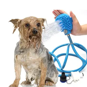 Grosir alat mandi anjing semprotan mandi hewan peliharaan sikat Grooming aksesoris Shower