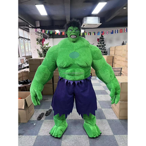 2m/2.6m/3m Logo personalizzato formato adulto <span class=keywords><strong>Hulk</strong></span> gonfiabile gigante verde personaggi dei cartoni animati decorazione gonfiabile mascotte <span class=keywords><strong>Costume</strong></span> - Product Image 1