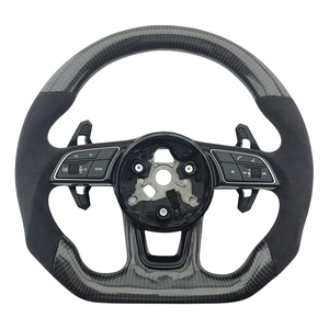 Produits phares : Volant en fibre de carbone et Alcantara pour modèles Audi A3, A4, A4L, A5, A7L, A8, Q5, Q7, B9, A6, R8 - Product Image 1