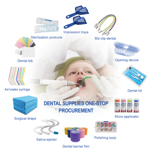 Bavoirs dentaires jetables 2 plis, serviettes médicales imperméables colorées, tampons d'hygiène buccale pour usage manuel en clinique - Product Image 5