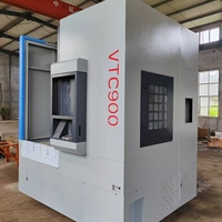 Torno CNC de Cama Inclinada VTC900 de Alta Calidad y Alta Velocidad con Cambio Automático de Herramientas y Husillo Taiwanés para Procesamiento Mecánico