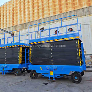 Plataforma de trabajo aéreo <span class=keywords><strong>4m</strong></span> 6m 8m 10m 12m 14m Skylift Mobile Semiautomático/manual Carro elevador de tijera hidráulica - Product Image 3