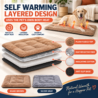 Coussin chauffant pour chien, tapis thermique non électrique pour animaux de compagnie, coussin chaud d'hiver pour chats, chiots, utilisation en intérieur, dans une cage ou sur un canapé