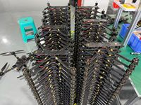 Cadre FPV en aluminium de qualité militaire | Support moteur à couple élevé pour un fonctionnement stable en conditions météorologiques extrêmes