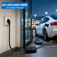 Adaptateur de chargeur EV sans mise à la terre 16A 3.6kW – Solution de mise à la terre pour appartement, maison de vacances et recharge temporaire