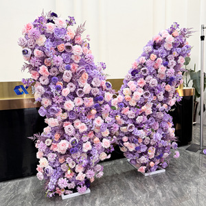 Arco Floreale Artificiale con <span class=keywords><strong>Farfalle</strong></span> e Rose, Sfondo per Fotografia Nuziale, Elegante Centrotavola per Decorazioni Festa Nuziale - Product Image 2