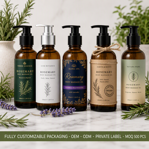 <span class=keywords><strong>Aceite</strong></span> de Masaje a Base de Plantas con Aroma a Romero y Lavanda, Hidratante y Suavizante para el Cuidado de la Piel Corporal, Set de Regalo para Spa, OEM ODM 100ml - Product Image 6