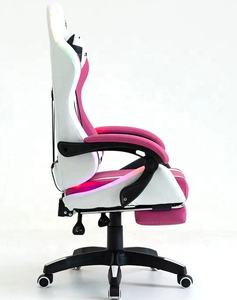 LED caldo Rgb sedie per Computer Pc sedia da gioco Gamer massaggio rosa rosa gatto Hello Cat sedia da gioco con luci e altoparlanti - Product Image 6