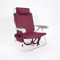 Chaise pliante de plage d'été 2024, confortable, en aluminium, portable, légère, chaise lune, tissu Oxford pour usage extérieur