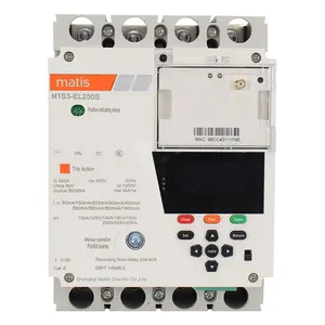 Arth-protección contra fugas, medidor de electricidad inteligente prepago 250A mccb, disyuntor 4P Smart mccb 4G