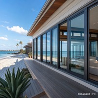 Ventana Corredera de Aluminio de Doble Acristalamiento, Insonorizada, Resistente, con Rotura de Puente Térmico, a Prueba de Viento, con Certificación Energy Star, para Baño