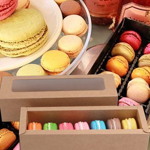 Macaron Boxes Macaron A Gift Box Disposable Biodegradable Food Box Pastry Bread Bakety Food Macaron Packing Gift Boxes