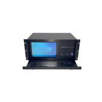 Estación de Trabajo Todo en Uno Personalizada con Teclado de Cajón, Pantalla IPS de 10.1 Pulgadas, CPU Serie I7, Servidor de Red 5U con Teclado y Ratón