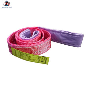 HFホット販売2tクレーンポリエステルリフティングウェビングスリング - Product Image 3