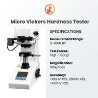Durómetro Micro Vickers de Laboratorio con Impresora Integrada y Husillo sin Fricción para Pruebas de Metales