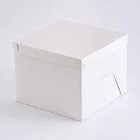 Nouveau design sans fenêtre blanc boîte d'emballage de gâteau de haute qualité pour la fête
