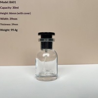 Flacon de parfum rond en verre avec vaporisateur 30ml 50ml 100ml, distributeur d'échantillons vide portable haut de gamme pour voyage avec diffuseur à bâtonnets