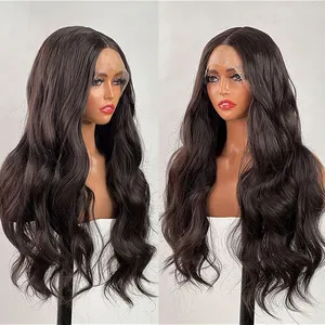 Modern Star 100% Brazilian Virgin Human Hair Transparent Swiss Lace Wig Wholesale Body Wave Lace Frontal Wigs